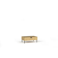 COUCHTISCH Eiche Baltic 100/41,6/66 - Eiche Bianco, Holzwerkstoff (66/100/42cm) - RAUMHIRSCH FURNITURE