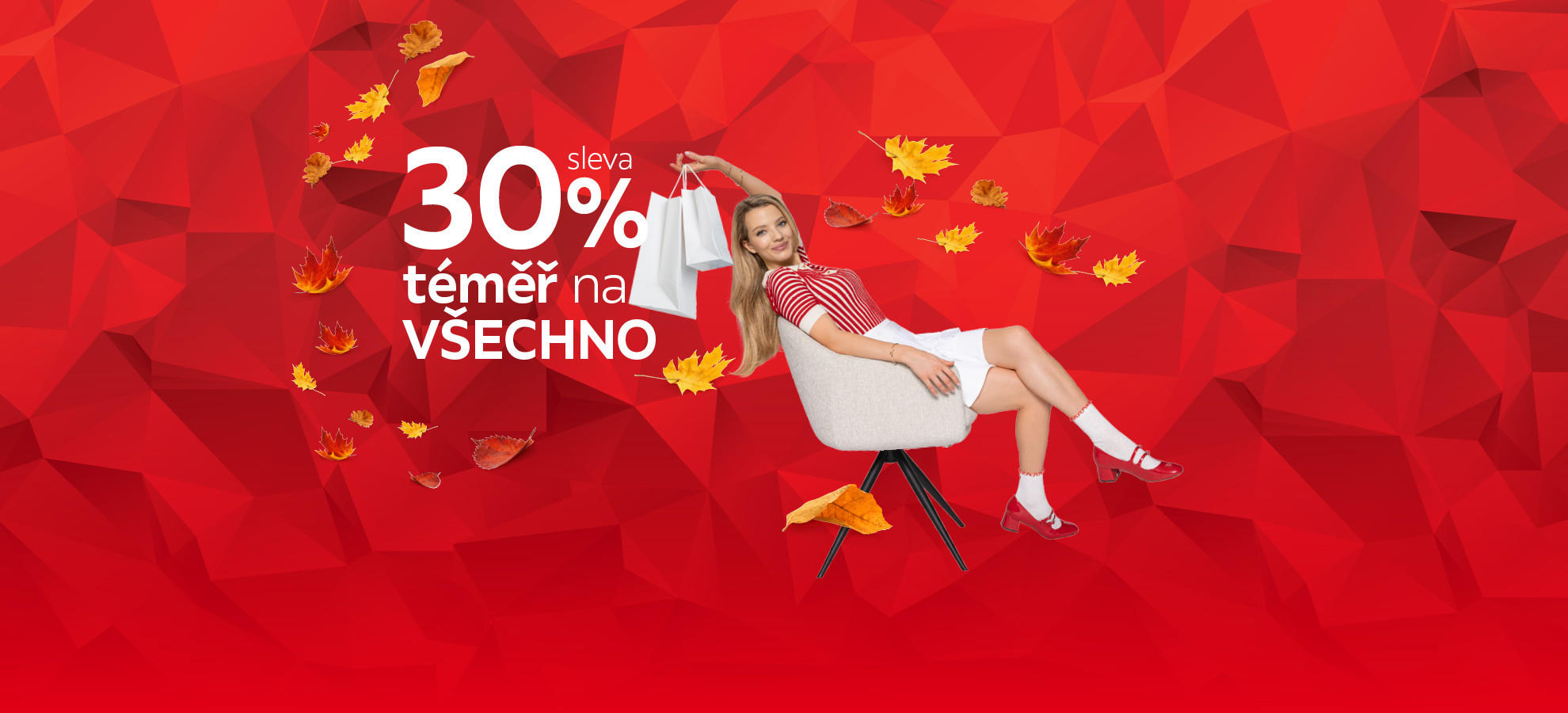 Sleva 30 % téměř na všechno