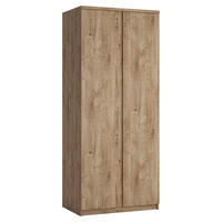 KLEIDERSCHRANK Fortaleza-129 - Braun, Holzwerkstoff (83/200/58cm) - Lomado