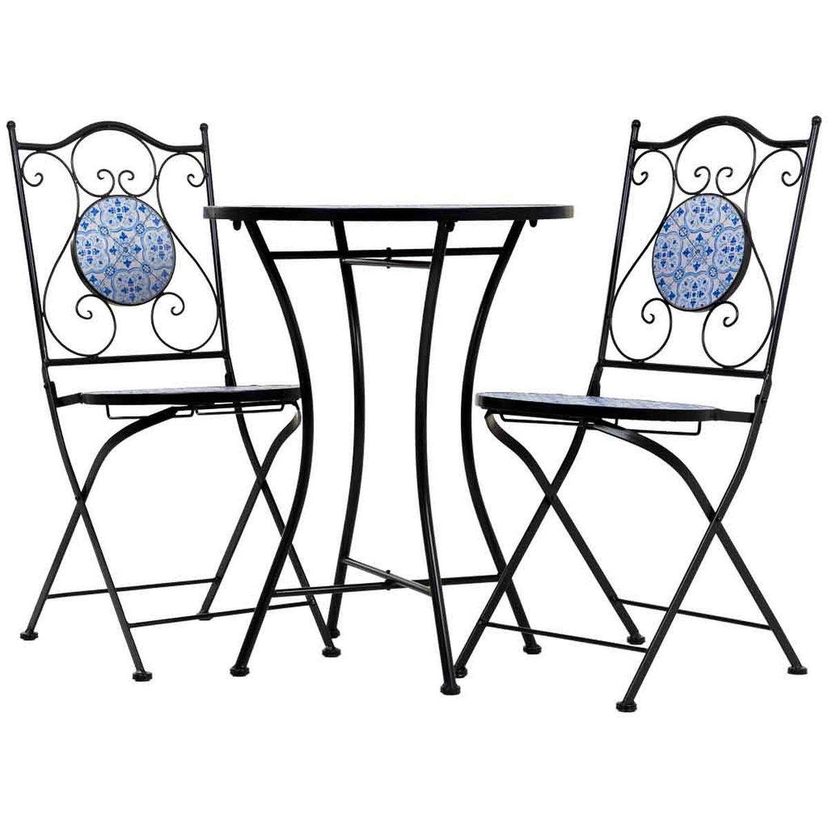 BALKONSET, schwarz, 3-tlg. - Schwarz, Metall - Wanderlust