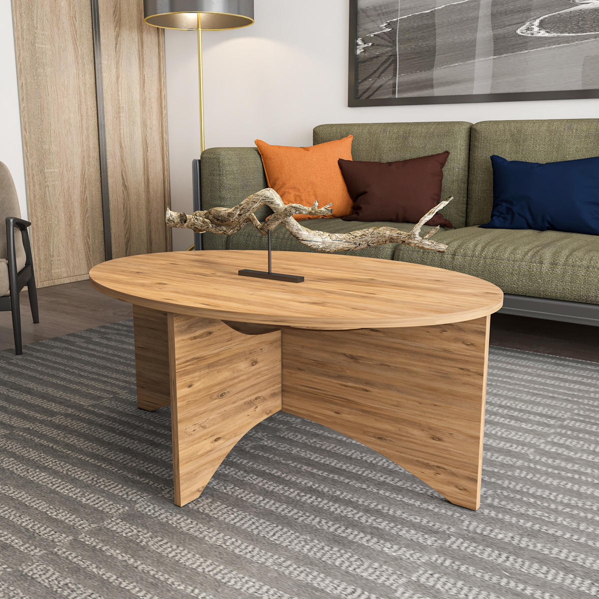 COUCHTISCH Solo Atlantikkiefer - Honig, Holzwerkstoff (100/70/42cm) - Decorotika