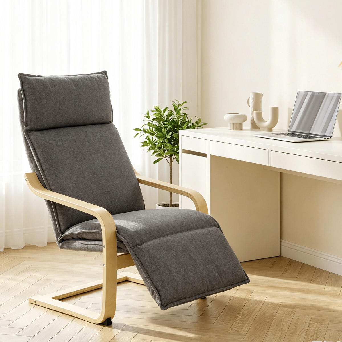 SESSEL Dunkelgrau 90.0/67.0/105.0cm - Dunkelgrau, Textil (67/105/90cm)