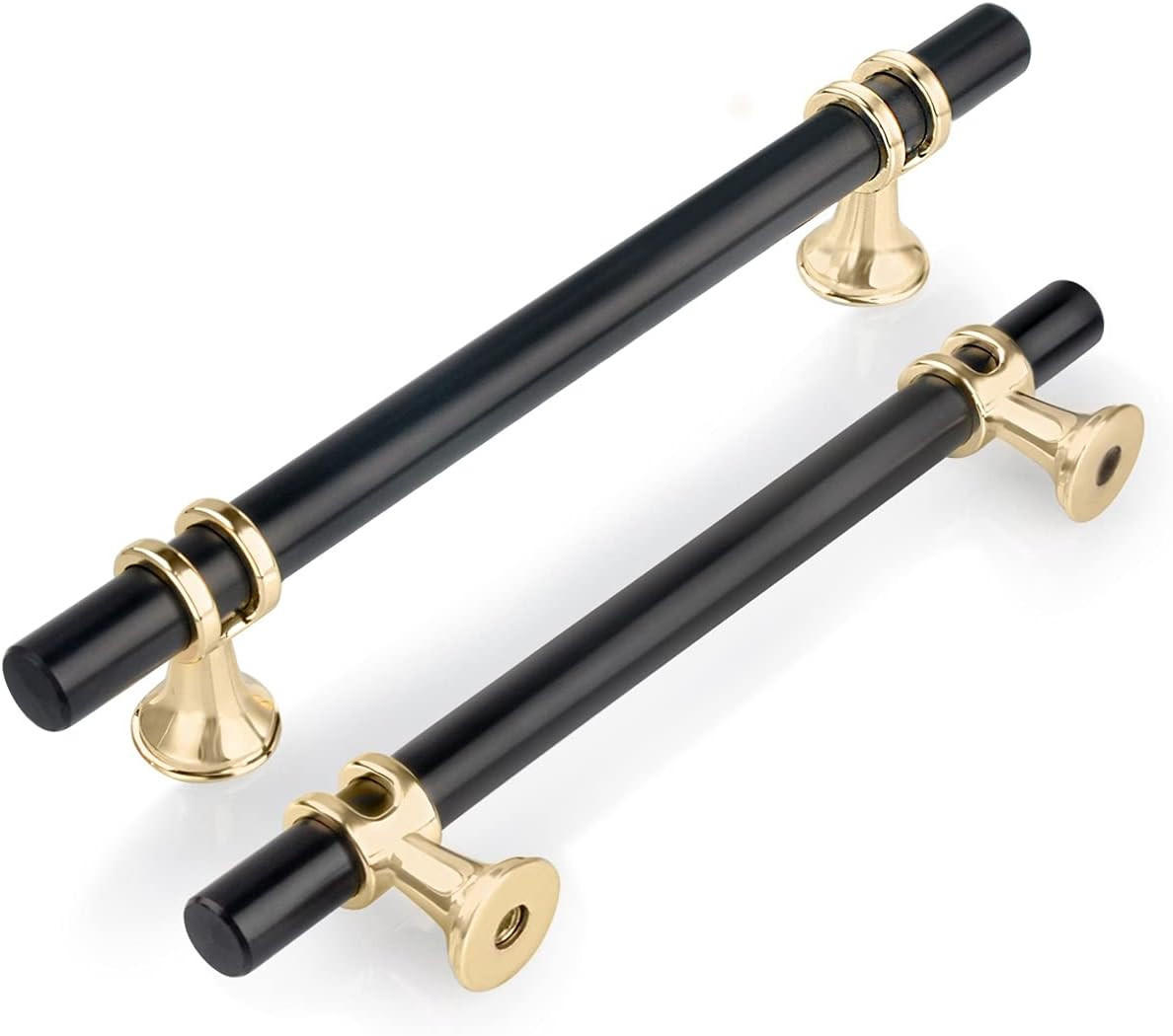 MÖBELGRIFF 6er-Set 128 mm Zinklegierung - Schwarz, Metall (1.2/3.5/18.2cm)