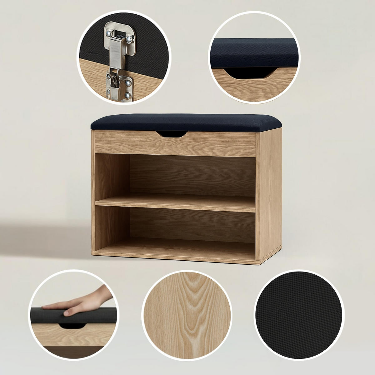 SCHUHREGAL Vault 60/30/47 cm - Braun, Holzwerkstoff (30/47/60cm) - BOXIMO