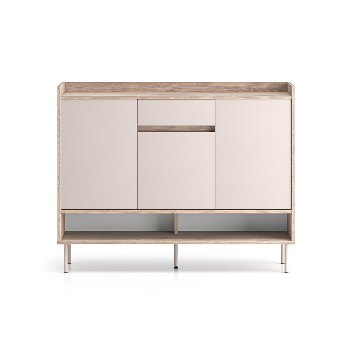 BOTNÍK Alos Kašmír a dřevo - béžová, kompozitní dřevo (120/95/34cm) - Petits-meubles