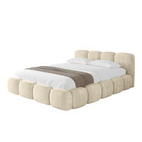 POLSTERBETT mit Bettkasten und Lattenrost, Bett mit Matratze H3/H4 - KALA-v1 140x200 Beige - Beige, Holzwerkstoff/Textil (140/200cm) - ALTDECOR