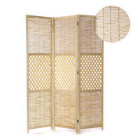 RAUMTEILER Ambiente 3-tlg. Bambus natur - Naturfarben, Holz (120/170/4cm) - CREEDWOOD