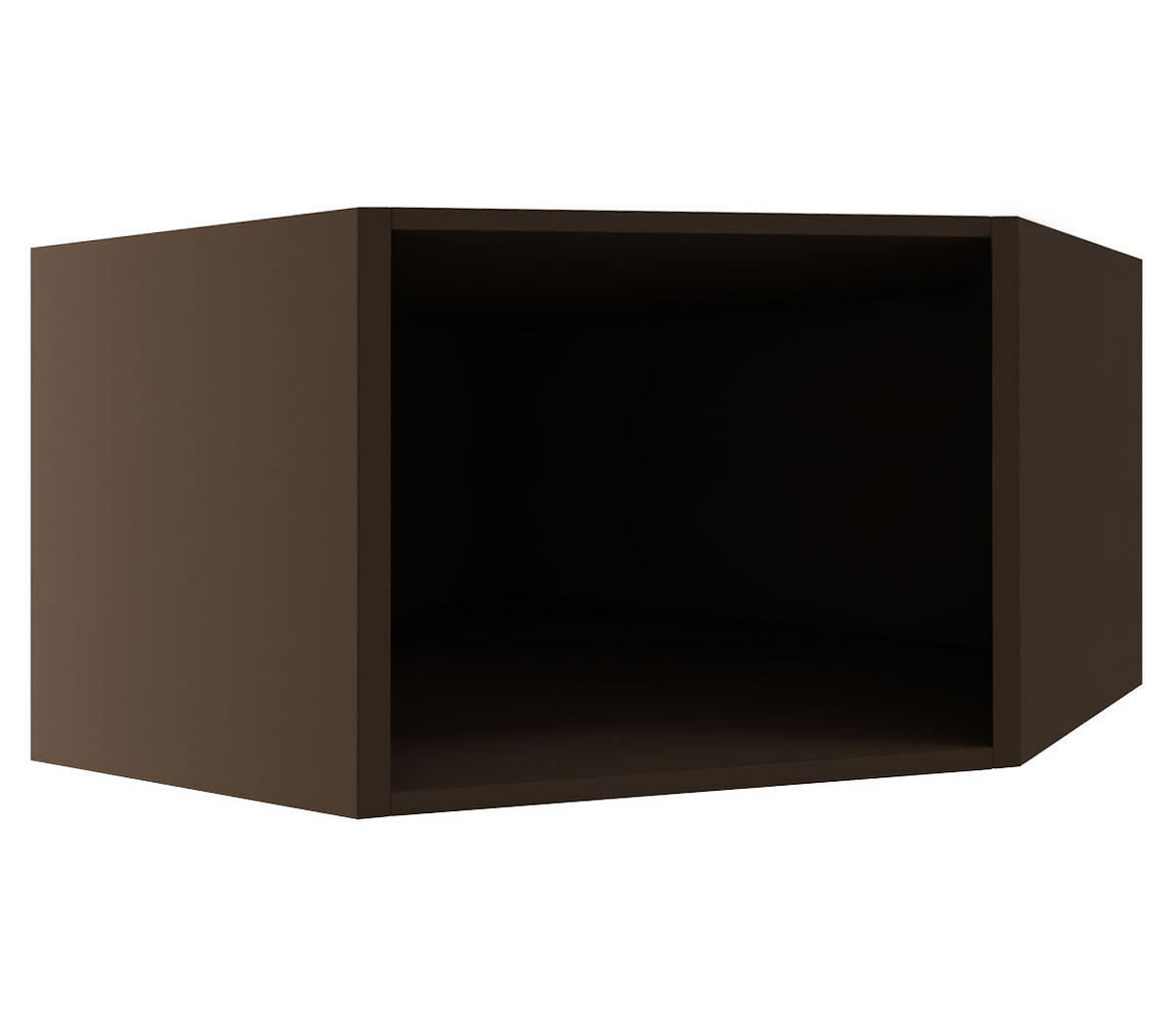 ECKHÄNGESCHRANK Essen W10/60/36 Graphit Hochglanz / Lava Matt 60 / 60 / 36cm - Dunkelgrau/Graphitfarben, Holz/Holzwerkstoff (60/36/60cm) - Feldmann-Wohnen