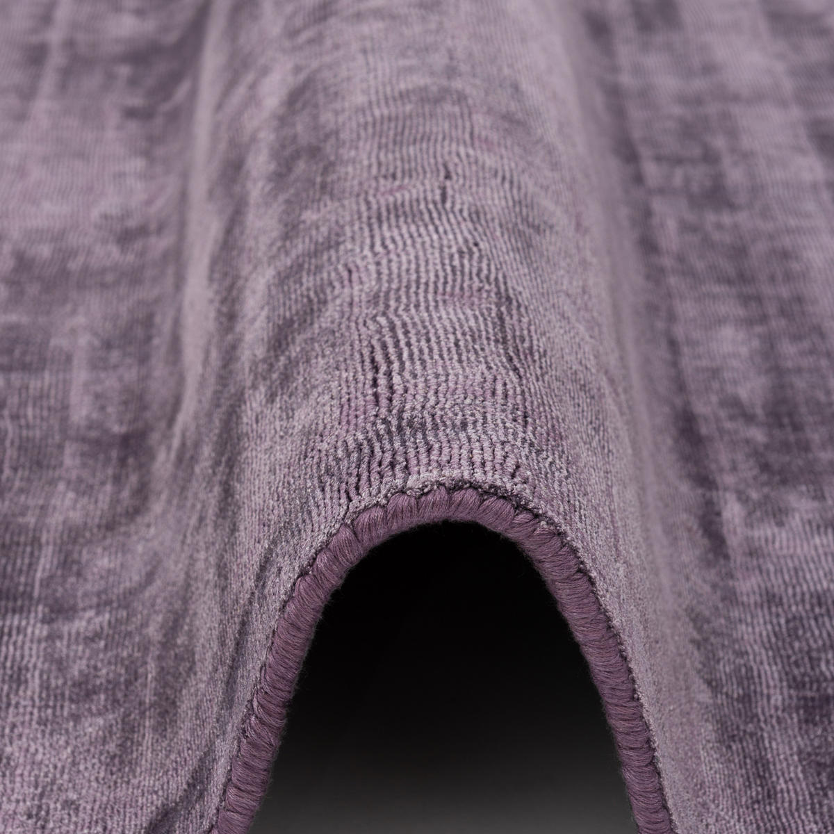 LUXUS DESIGNER TEPPICH LÄUFER ROMA - Lila, Textil (70/140cm) - Pergamon