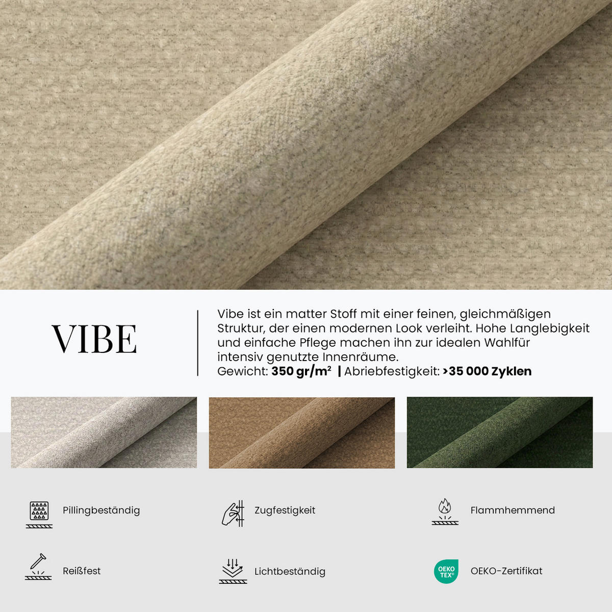 WOHNLANDSCHAFT PABLO U Schenille glatt Hellgrau mit Topper Visco - Hellgrau/Schwarz, Textil/Metall (346/76/208cm) - MKS