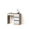 SCHMINKTISCH Imola Sonoma mit 4 Schubladen - Weiß/Sonoma Eiche, Holzwerkstoff (40/90/75cm) - Livinity®