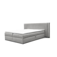 BOXBETT Cedric In Magic Velvet - Hellgrau, Holzwerkstoff/Textil (120/200cm) - Fun Möbel