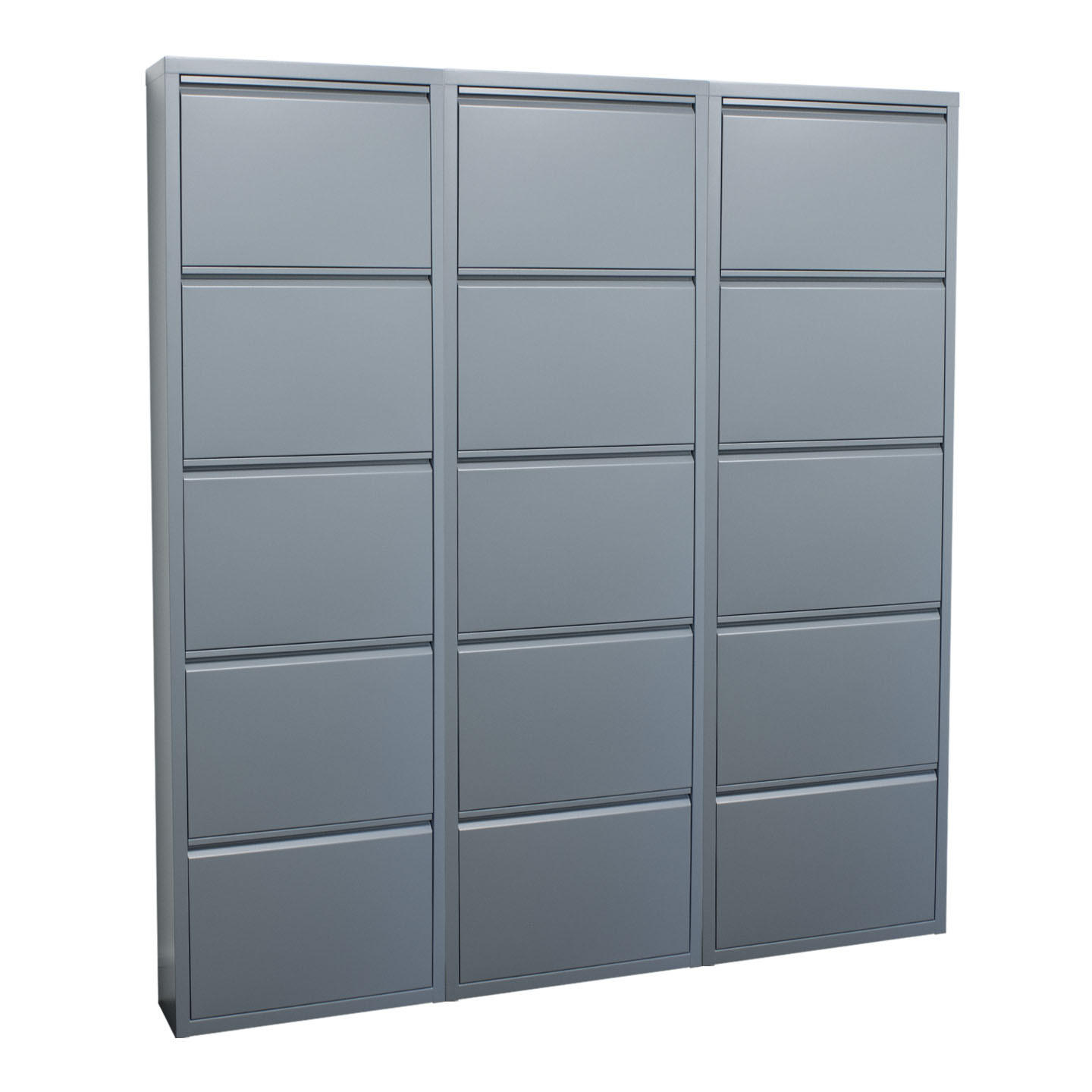 SCHUHKIPPER grau - Grau, Holzwerkstoff (150/173/16cm) - ebuy24