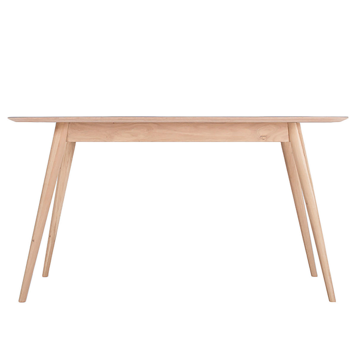 ESSTISCH - Eiche teilmassiv / Linoleum - Eichefarben/Olivgrün, Holzwerkstoff (90/140/75cm) - home24