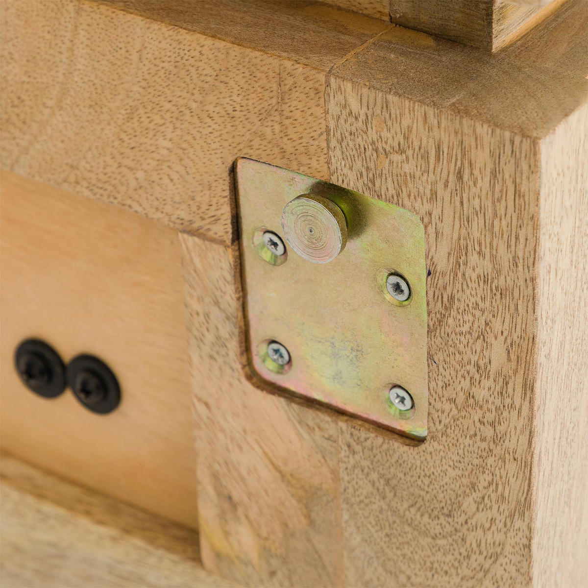 HÄNGENDER NACHTTISCH CALASIA natur - Naturfarben, Holz (55/25/35cm) - IDIMEX