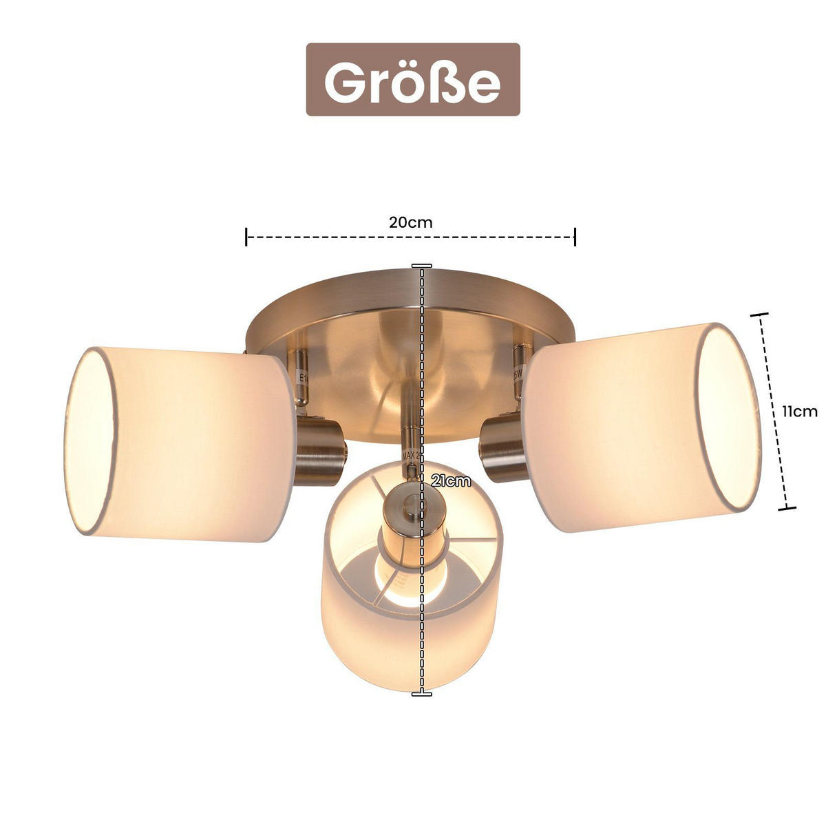 STRAHLER Brand 25/25/21 cm - Silberfarben, Textil (25/25/21cm) - Nettlife