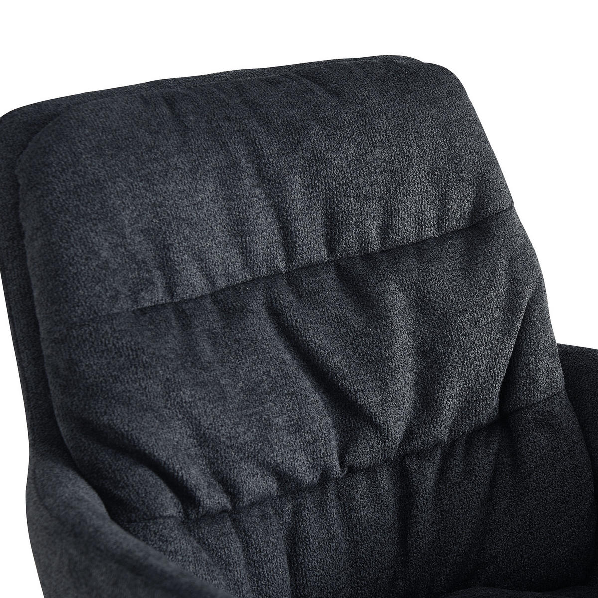 ARMLEHNSTUHL CAZAR Anthrazit - Anthrazit, Textil/Metall (57/90/68cm) - B&D Home