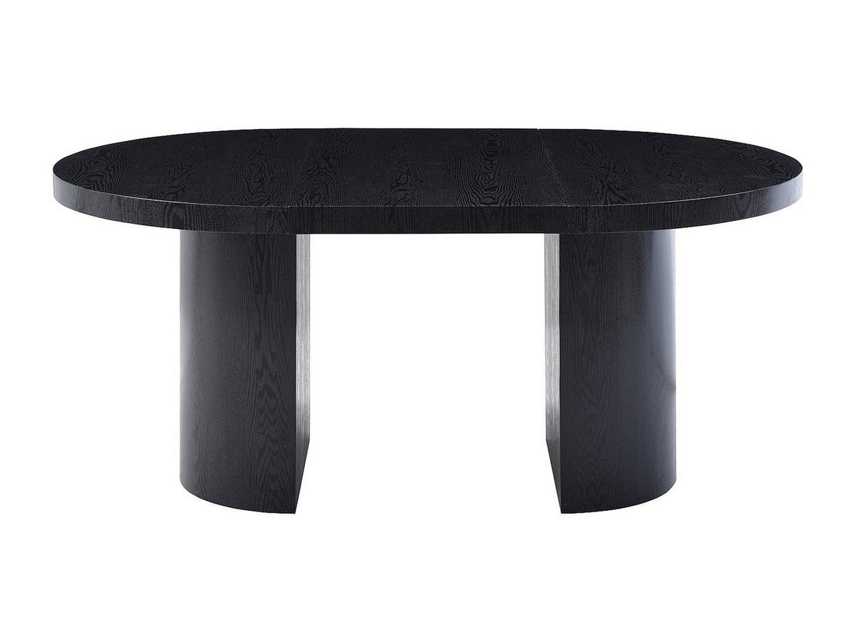 ESSTISCH ausziehbar - 4 bis 12 Personen - MDF - Schwarz - SIDRINA - Schwarz, Holz (240/120/76cm) - Vente-Unique