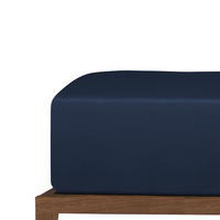 SPANNBETTLAKEN New Jersey - 100% Baumwolle - 100x200 cm - Dunkelblau - Dunkelblau, Textil (100/200cm) - Uncover by Schiesser
