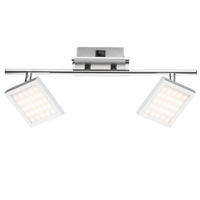 LED DECKENLEUCHTE Tombel Silber Chrom - Silberfarben, Metall (40/9.5/13cm) - Globo Lighting