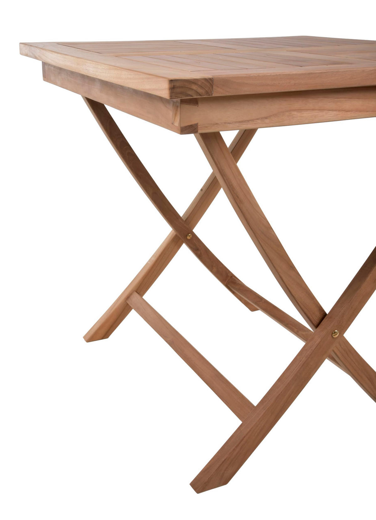 GARTENTISCH Niklas Klapptisch - Braun, Holz (80/80/75.5cm) - DELUKE