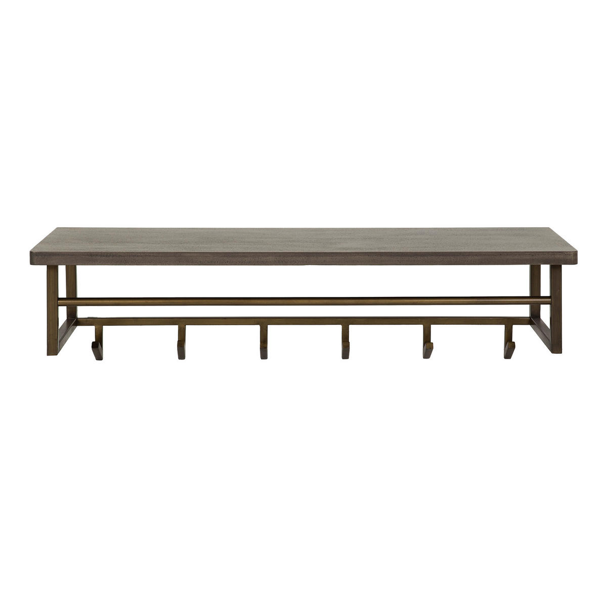 WANDGARDEROBE Ferro Braun 33/100/ 26 cm - Braun, Metall (100/26/33cm) - Hoyz Collection