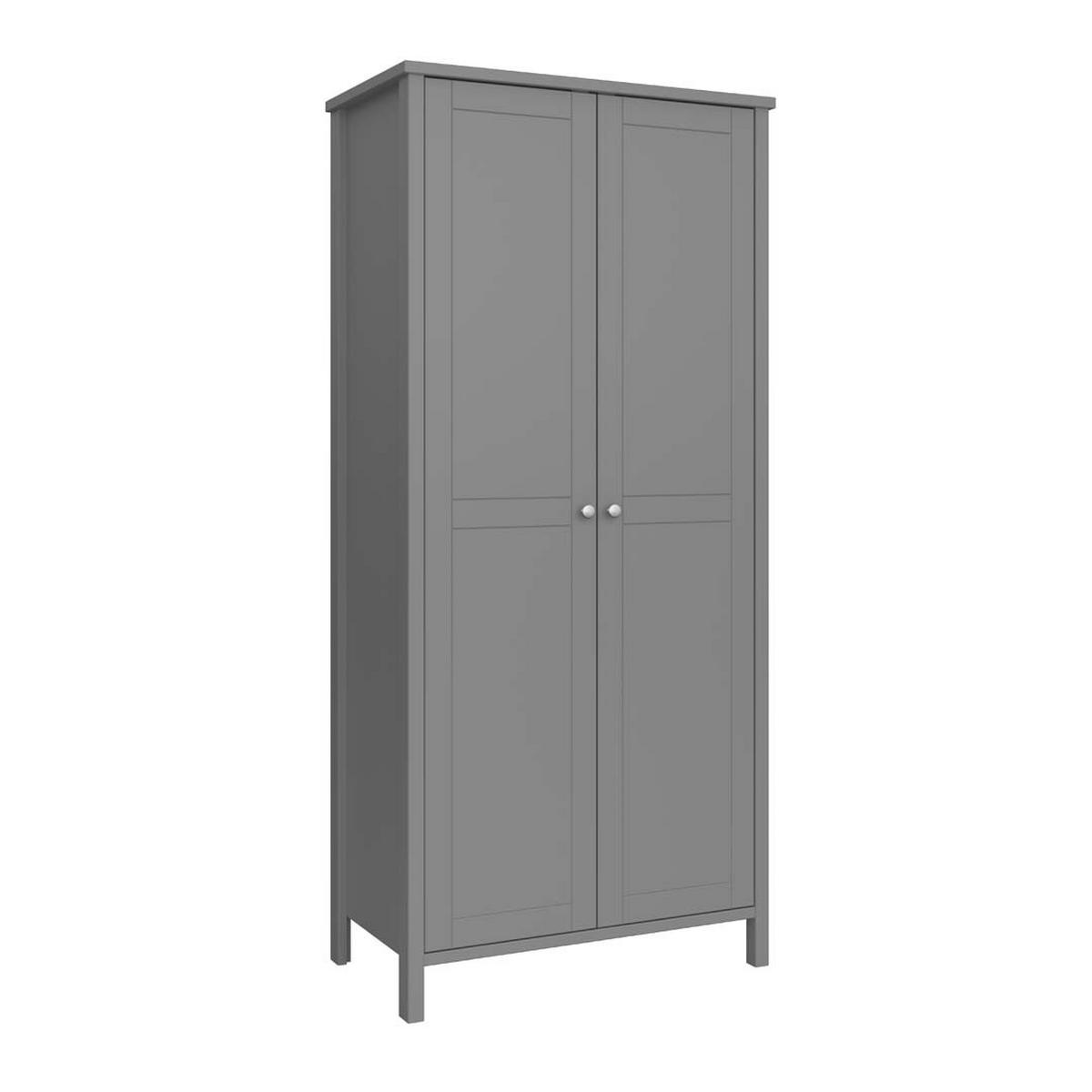 KLEIDERSCHRANK grau - Grau, Holzwerkstoff (89/195/50cm) - ebuy24