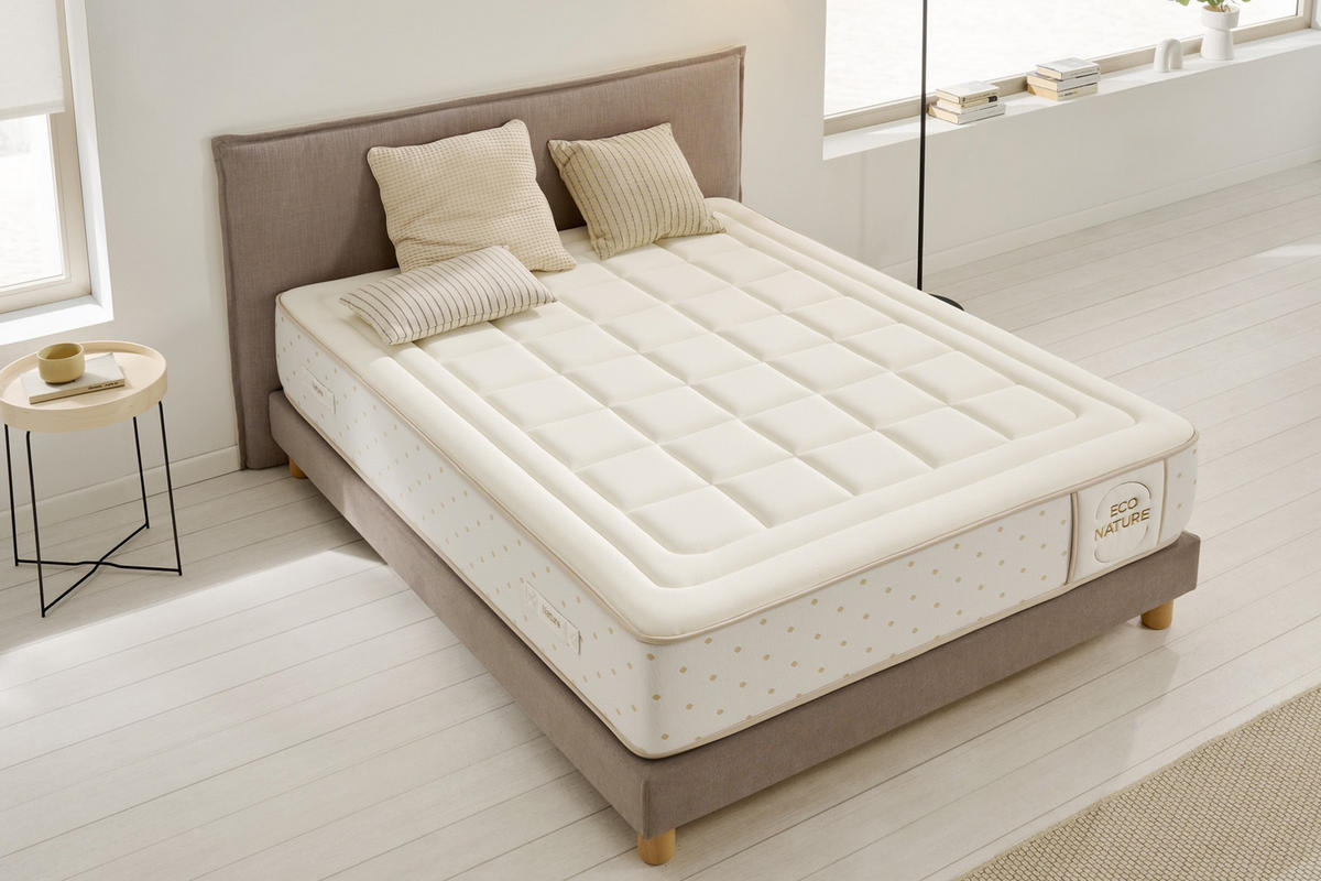 MADRAC Eco Nature Memory Foam - 180X200 cm- Čvrstoća H2/H3 - bež, tekstil (180/200cm) - Moonia
