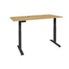 SCHREIBTISCH höhenverstellbar elektrisch Editha 140x70 schwarz/asteiche - Eiche Artisan, Holz (140/70/73cm) - 58aufmkessel