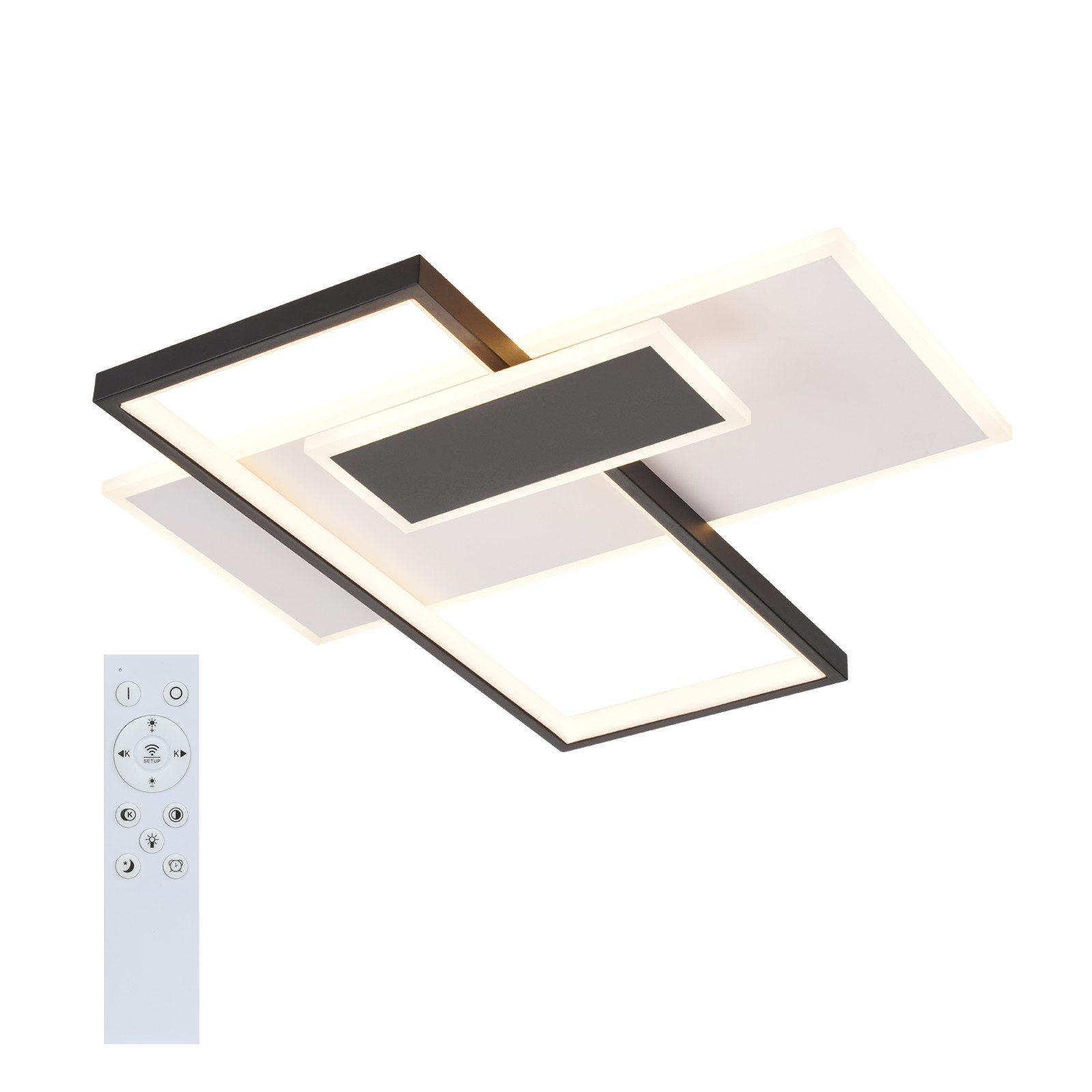 LED-DECKENLEUCHTE Maguire 50/50/7cm - Weiß, Metall (50/50/7cm) - Nettlife