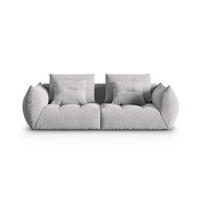 SOFA modular Bloom aus strukturiertem Stoff silber 3 Sitzplätze - Silberfarben, Textil (106/95/232cm) - Micadoni