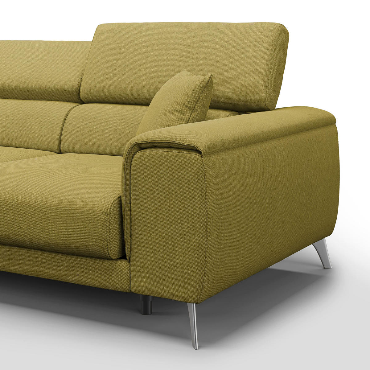 LINEARSOFA Fusion - Gelb, Textil (260/74/102cm) - Divani.store