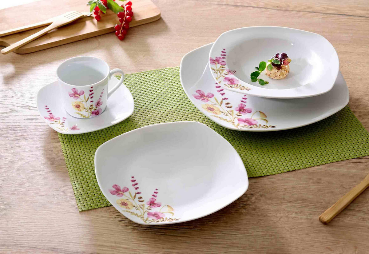 KOMBISERVICE Malve bunt 30er Set - Multicolor, Keramik (1/1/1cm) - Ritzenhoff Breker