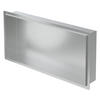 DUSCHNISCHE Silber 60/30 cm - Silberfarben, Metall (34/10/64cm) - LuxeBath