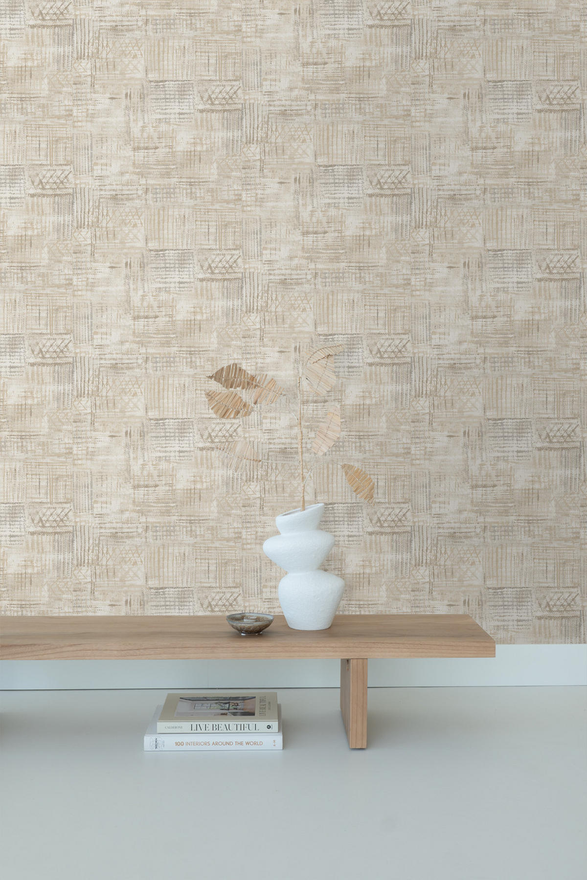 TAPETE grafisches Motiv 53 cm x 10,05 m - Beige, Papier (53/1000cm) - Sanders & Sanders