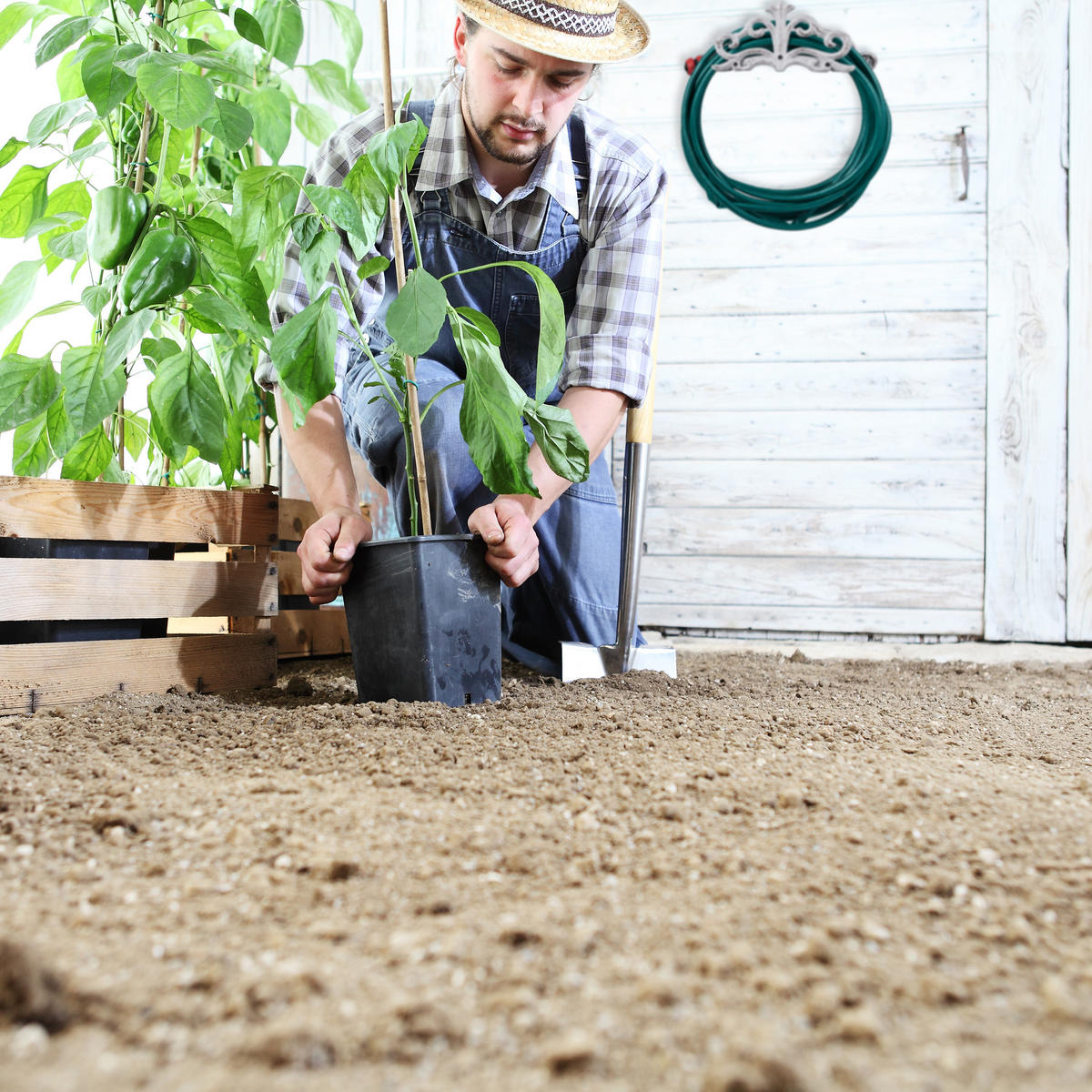 SCHLAUCHHALTER - Weiß, Metall (36/15/15cm) - Relaxdays