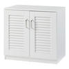 SCHUHSCHRANK Løten - Weiß, Holzwerkstoff (63/62/36cm) - [en.casa]