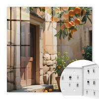SCHLÜSSELBOX Weiß 30x30 cm – Türöffnung nach rechts - Orangen-Rückzug - Orange, Metall (30/30/5cm) - TULUP