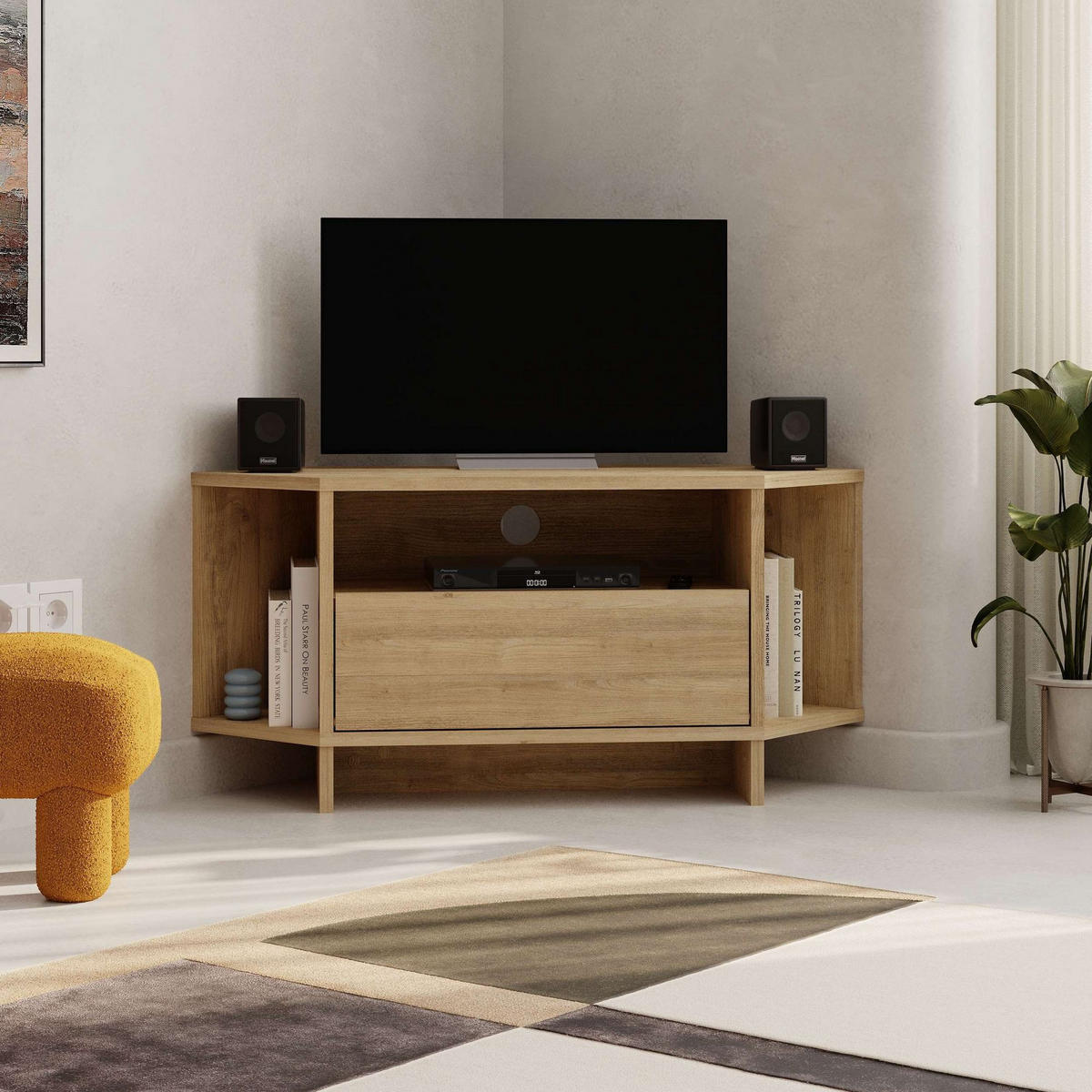 TV-MÖBEL viva beige - Beige, Holz (35/45/95cm) - Habitat Garten