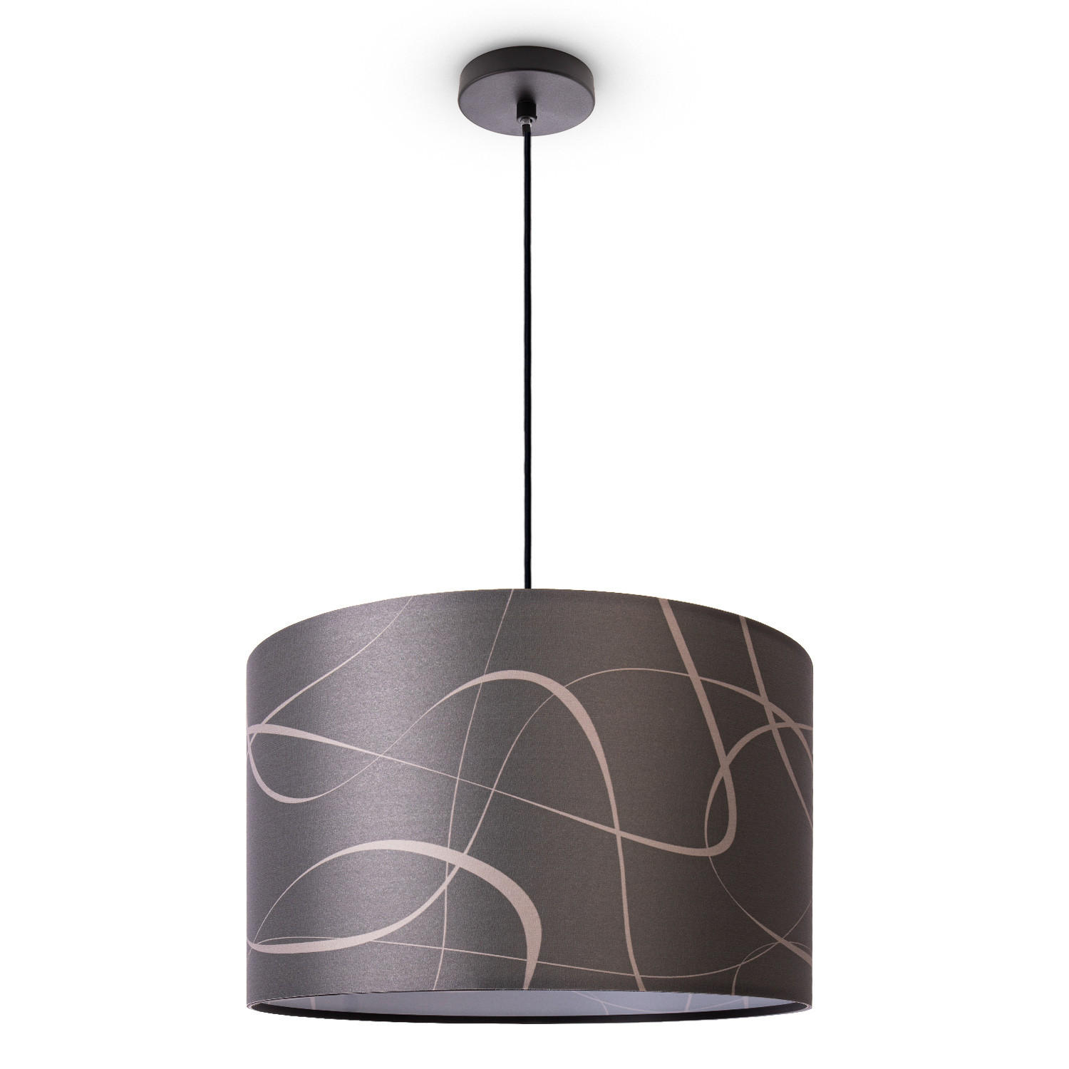 PENDELLEUCHTE Hugo Pd1 Tri 003 - Schwarz, Metall (45.5/45.5/27cm) - Paco Home