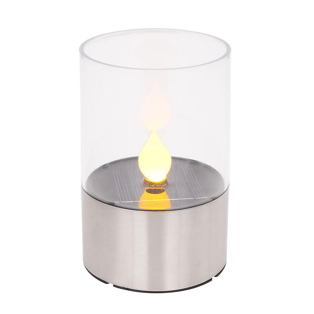 LED AUSSENLEUCHTE Edelstahl Silber - Silberfarben, Metall (7.5/7.5/11cm) - Globo Lighting