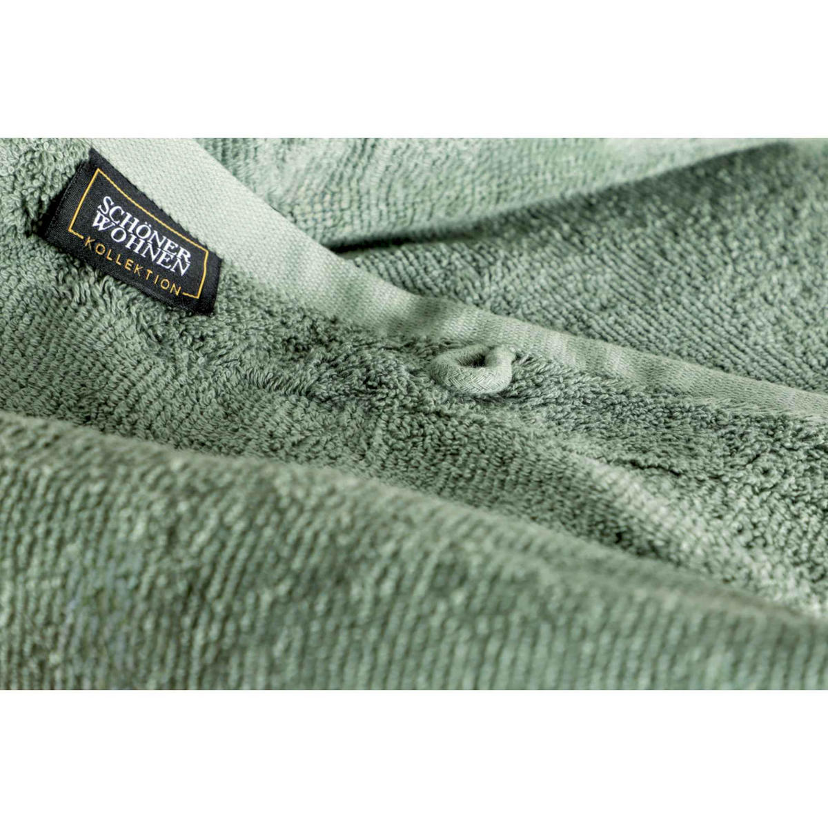 GÄSTEHANDTUCH SENSE-6 - Grün, Textil (30/50cm) - Schöner Wohnen
