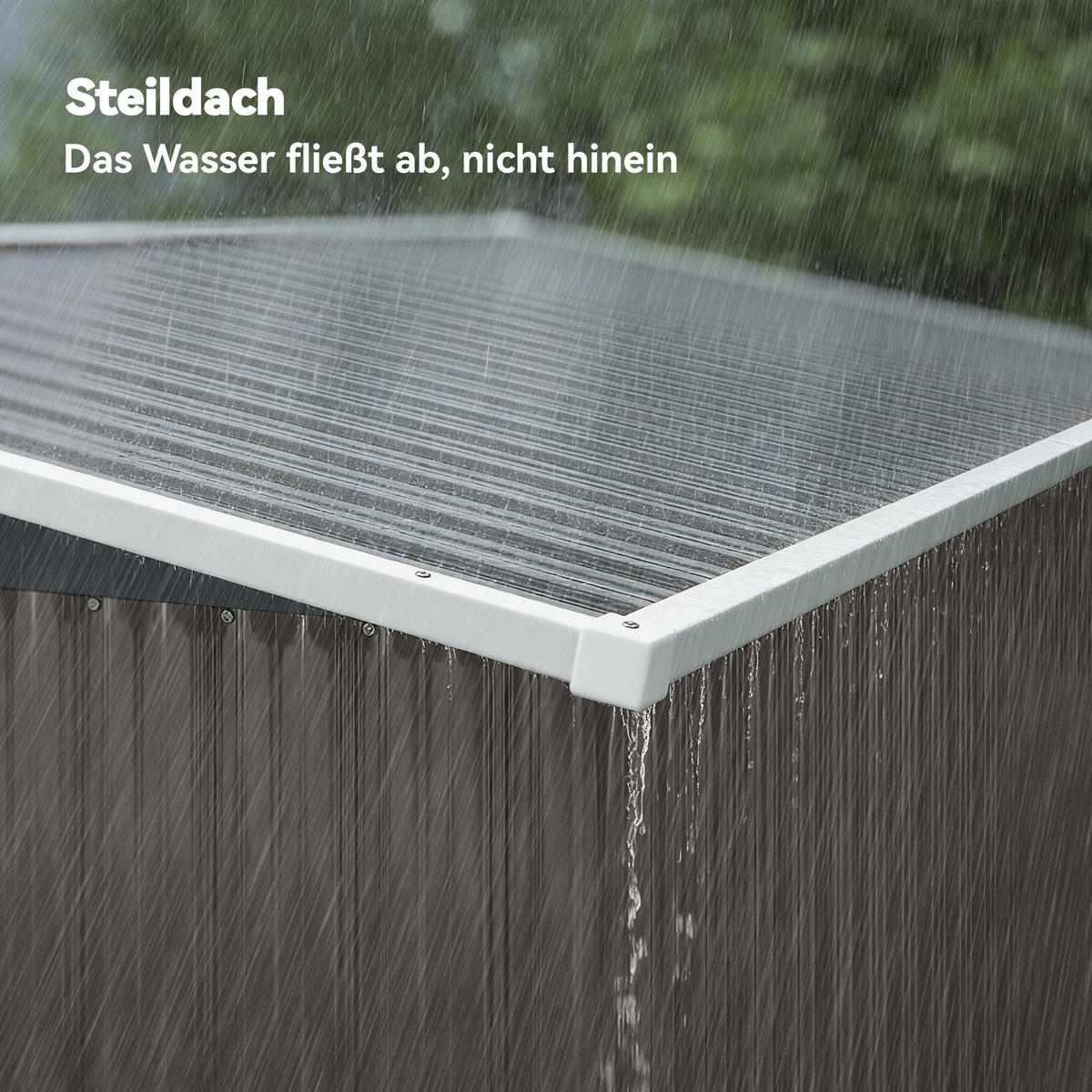 GERÄTEHAUS Verzinkter Stahl Hellgrau - Hellgrau, Metall (132/185/234cm) - Outsunny