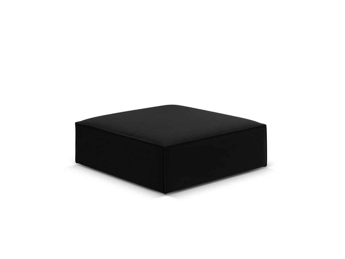 POUF Kaelle aus Samt schwarz - Schwarz, Textil (80/38/100cm) - Micadoni