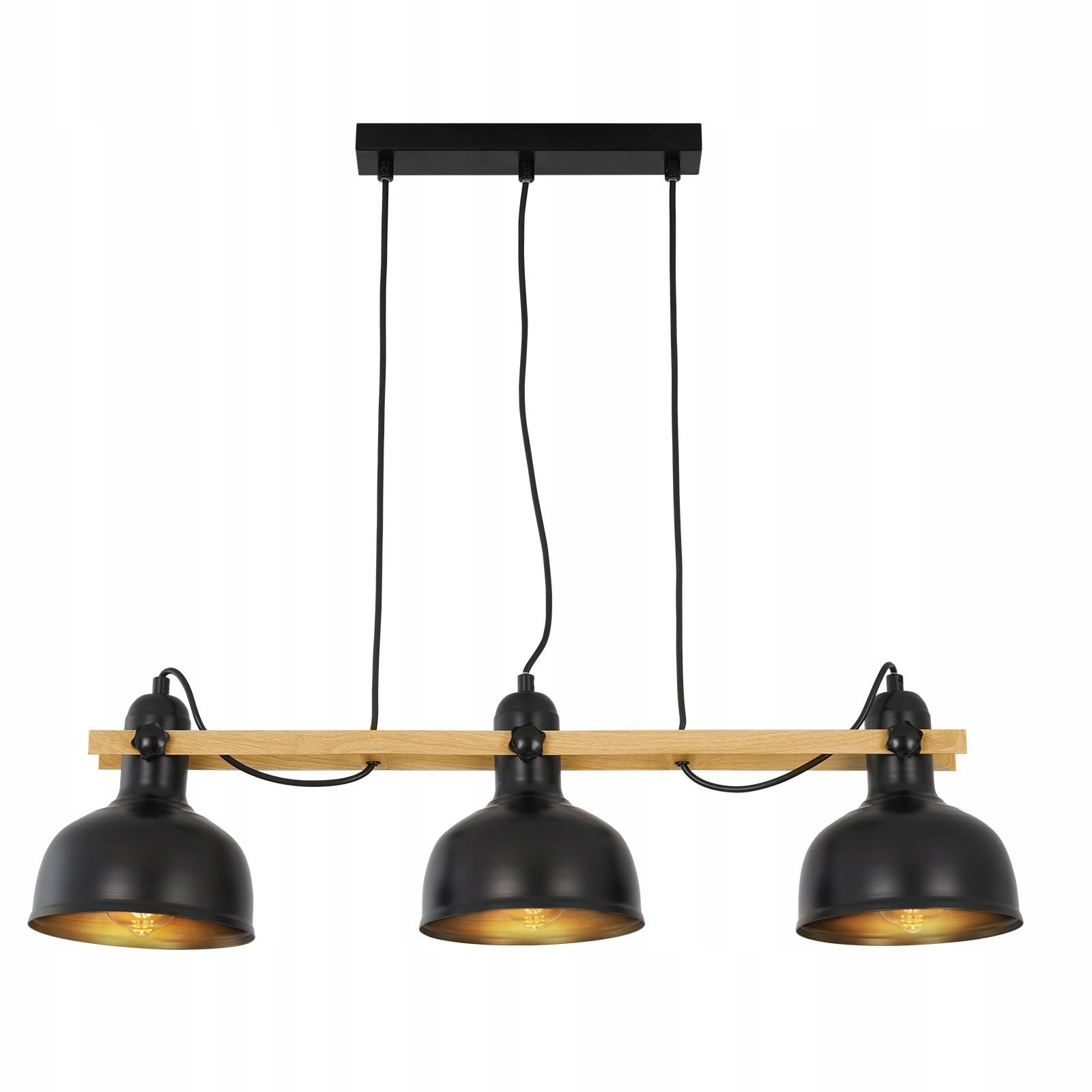 PENDELLEUCHTE Thilo 3-flammig 78/18/175 cm - Schwarz, Metall (78/18/175cm) - Nettlife