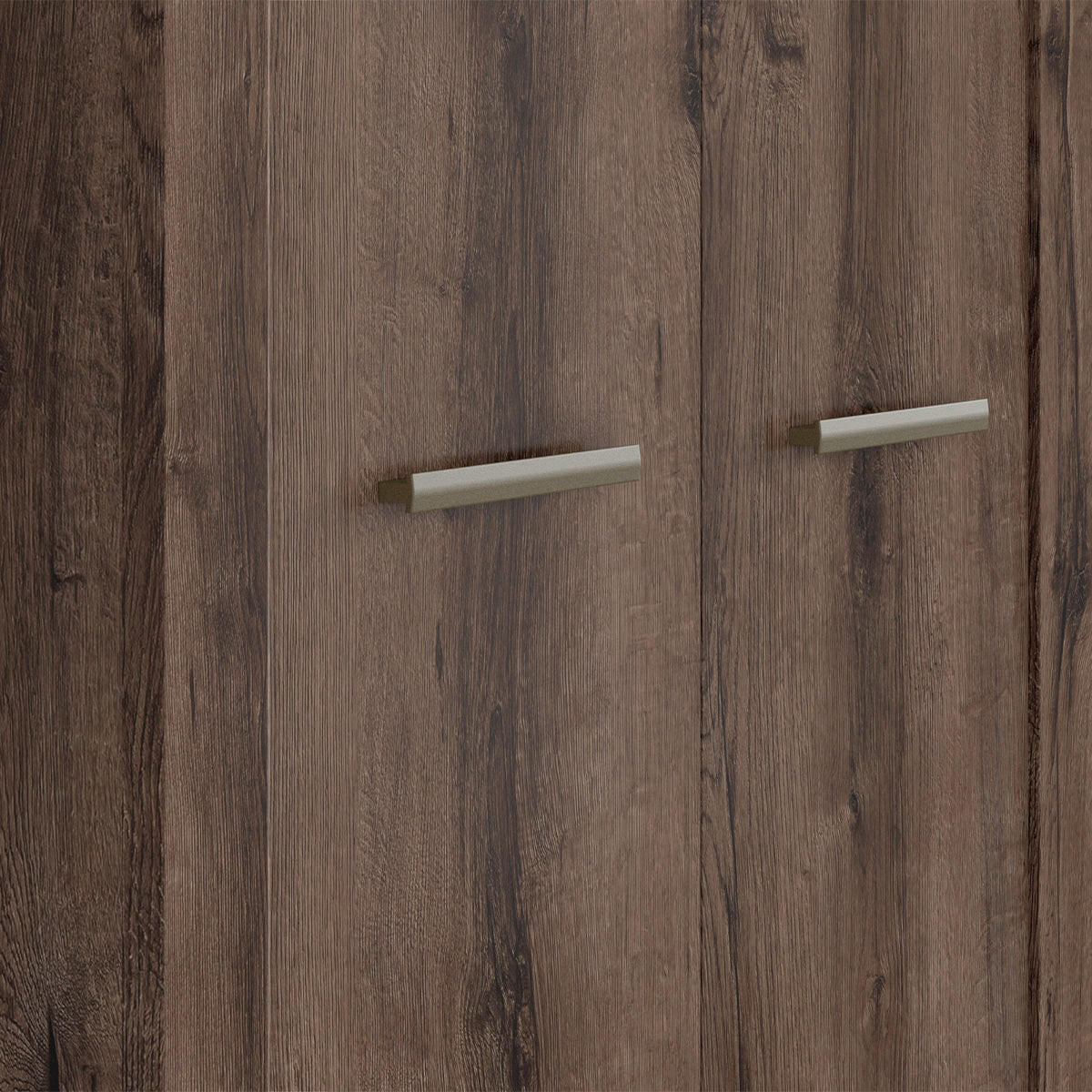 SCHRANK 2 Türen Adam Dunkles Holz - Braun, Holzwerkstoff (98/195/55cm) - Petits-meubles