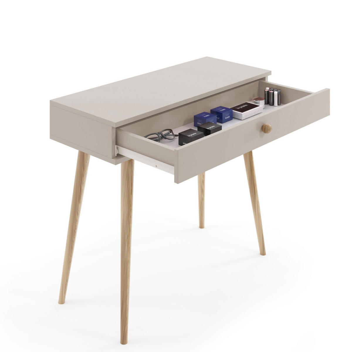 KONSOLE Ikon Kaschmir, mit Schublade - Kaschmir, Holz/Holzwerkstoff (39/90/80cm) - Bettso