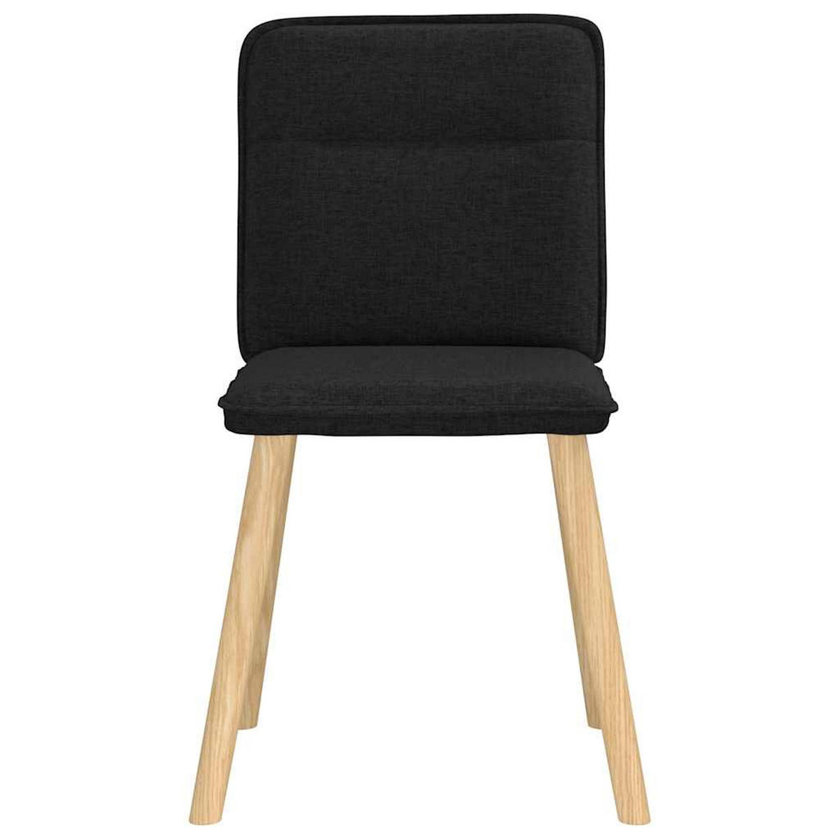 ESSZIMMERSTÜHLE 2 Stk. Schwarz Stoff 45*54*86cm - Schwarz, Metall (45/86/54cm) - ZMH