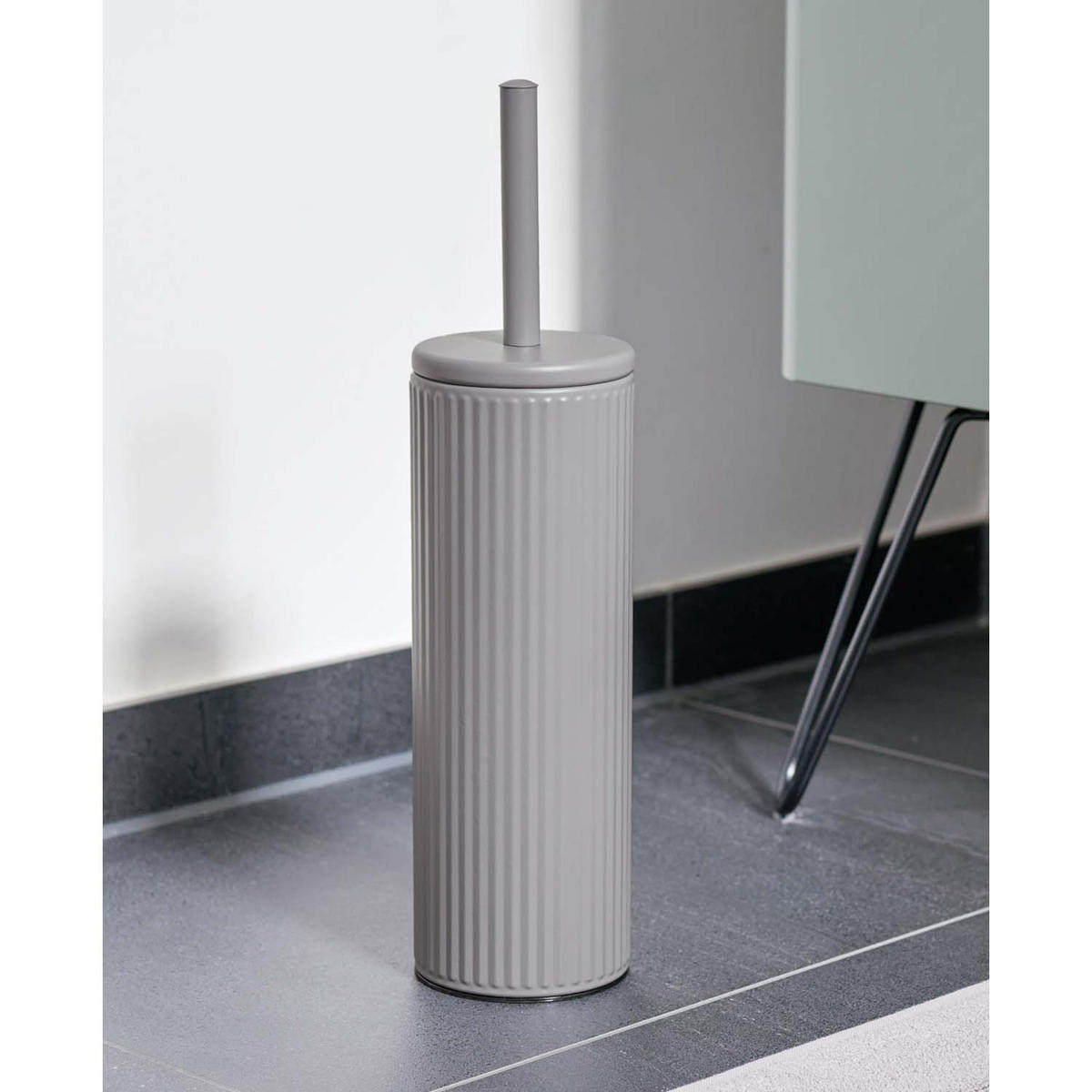WC-BÜRSTE - Grau - Grau, Metall (9.7/40/9.7cm) - Zeller Present