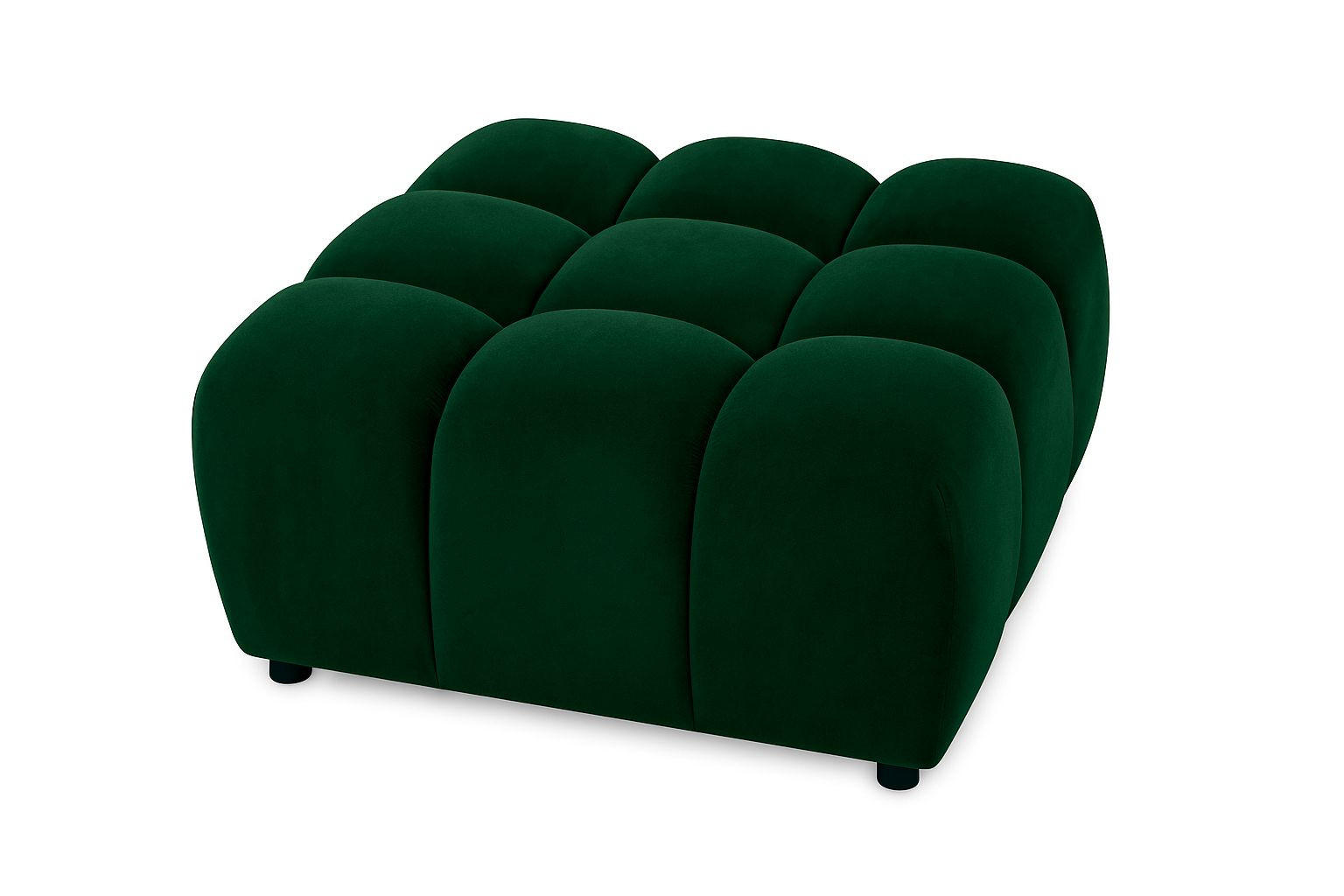 HOCKER, Modulhocker Bolla, stoff Bluvel, Grün - Grün, Holz (96/42/96cm) - Kaiser Möbel